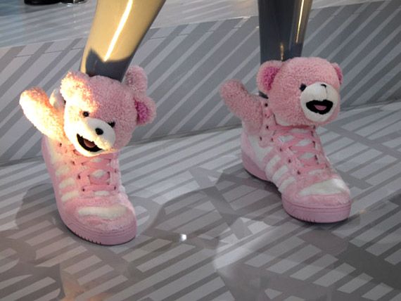 jeremy scott adidas teddy bear pink